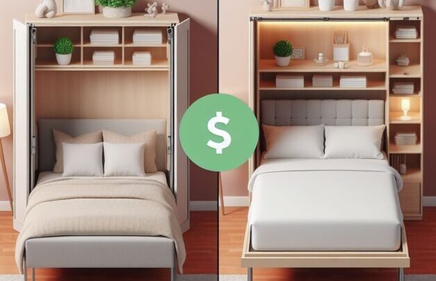 A comparison between Murphy beds and traditional cots.